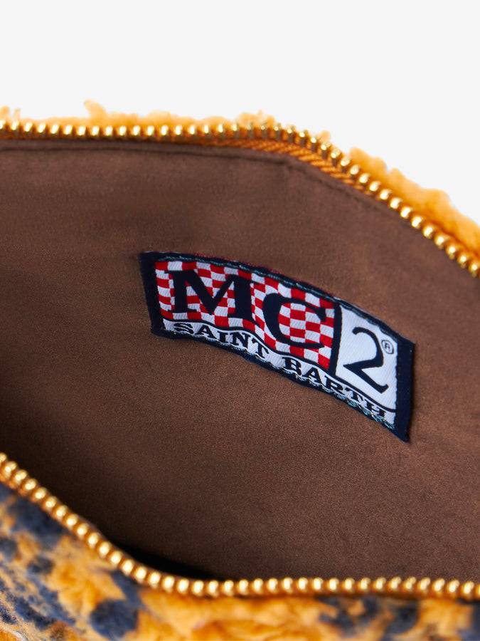 Mc2 Saint Barth Pouch A Tracolla Parisienne In Lana Con Bandana Ocra