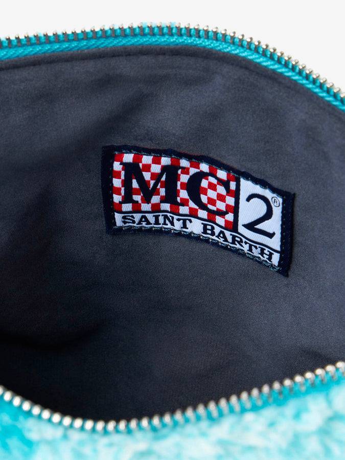 Mc2 Saint Barth Pouch A Tracolla Parisienne In Lana Con Stampa Check