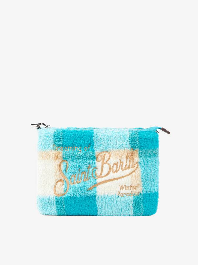 Mc2 Saint Barth Pouch A Tracolla Parisienne In Lana Con Stampa Check