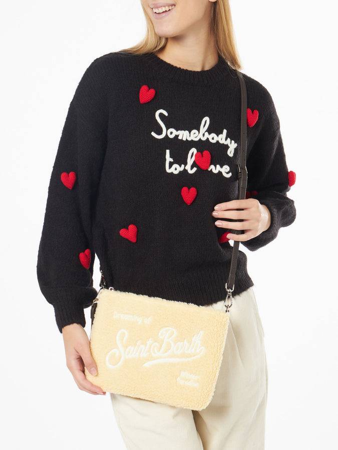 Mc2 Saint Barth Pouch A Tracolla Parisienne In Sherpa