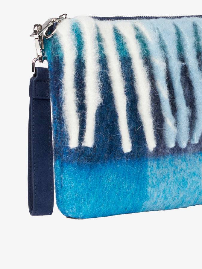 Mc2 Saint Barth Pouch A Tracolla Plaid Parisienne Con Motivo Check Azzurro
