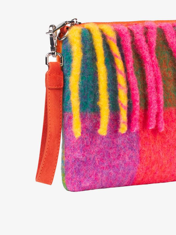 Mc2 Saint Barth Pouch Coperta A Tracolla Parisienne Con Check Multicolor Luminoso