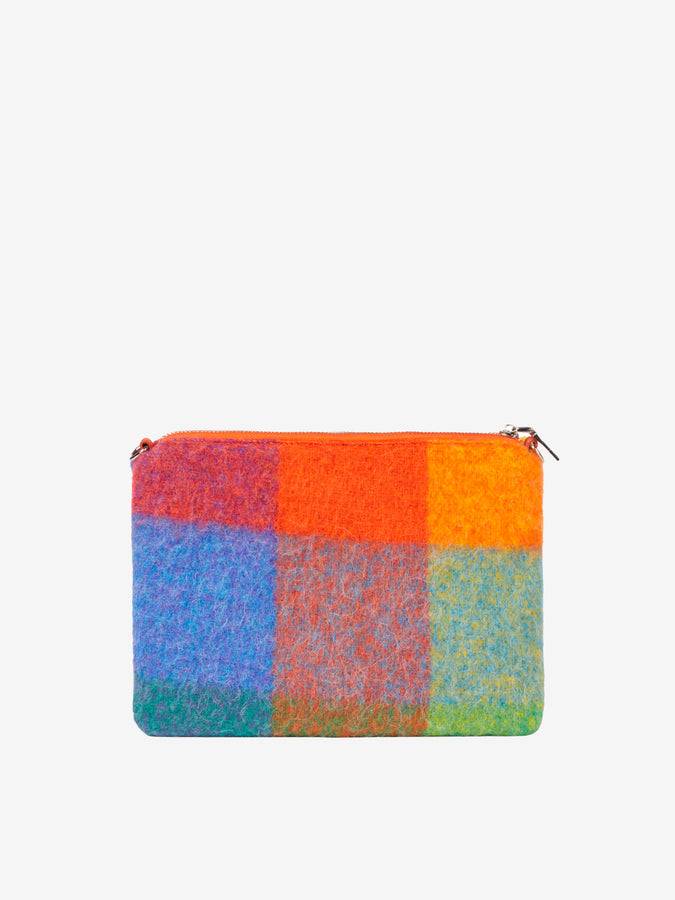 Mc2 Saint Barth Pouch Coperta A Tracolla Parisienne Con Check Multicolor Luminoso