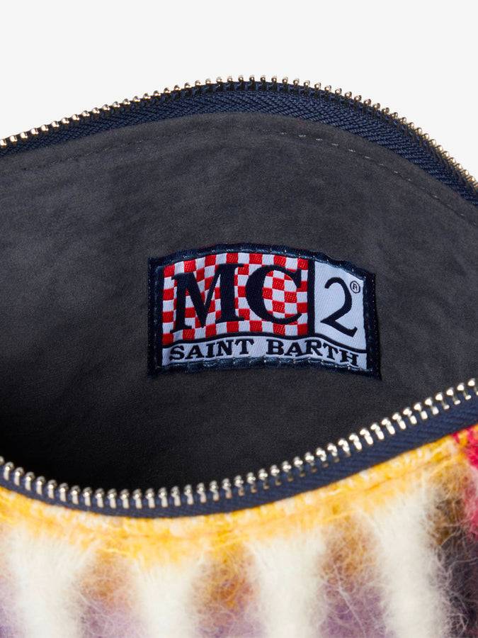 Mc2 Saint Barth Pouch Coperta A Tracolla Parisienne Con Sfumature Rosa E Grigie