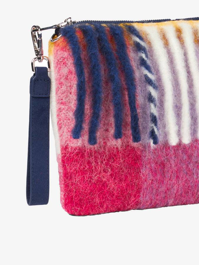 Mc2 Saint Barth Pouch Coperta A Tracolla Parisienne Con Sfumature Rosa E Grigie