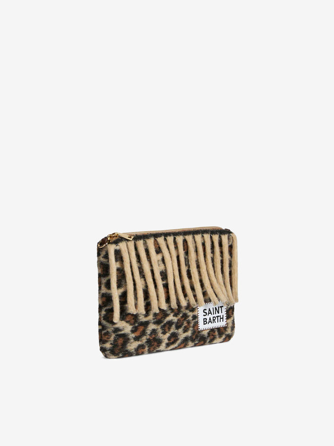 Mc2 Saint Barth Pouch Coperta A Tracolla Parisienne Con Stampa Animalier