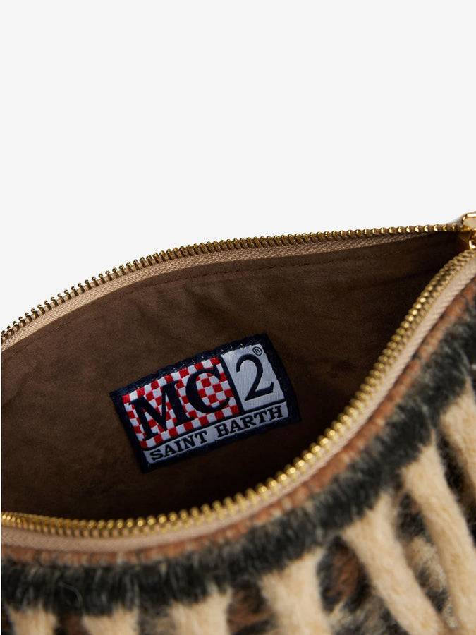 Mc2 Saint Barth Pouch Coperta A Tracolla Parisienne Con Stampa Animalier