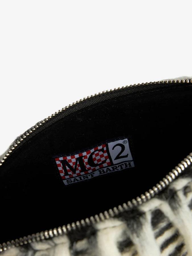 Mc2 Saint Barth Pouch Coperta A Tracolla Parisienne Con Stampa Animalier