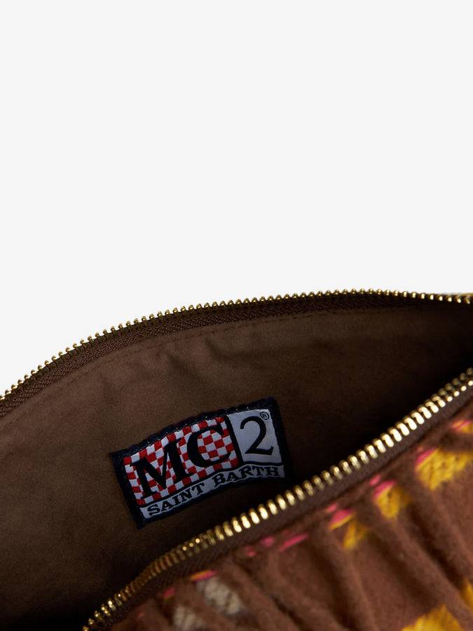 Mc2 Saint Barth Pouch Coperta A Tracolla Parisienne Con Stampa Etnica