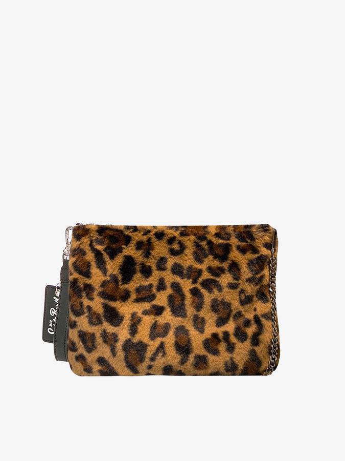 Mc2 Saint Barth Pouch Parisienne a tracolla in lana con stampa animalier