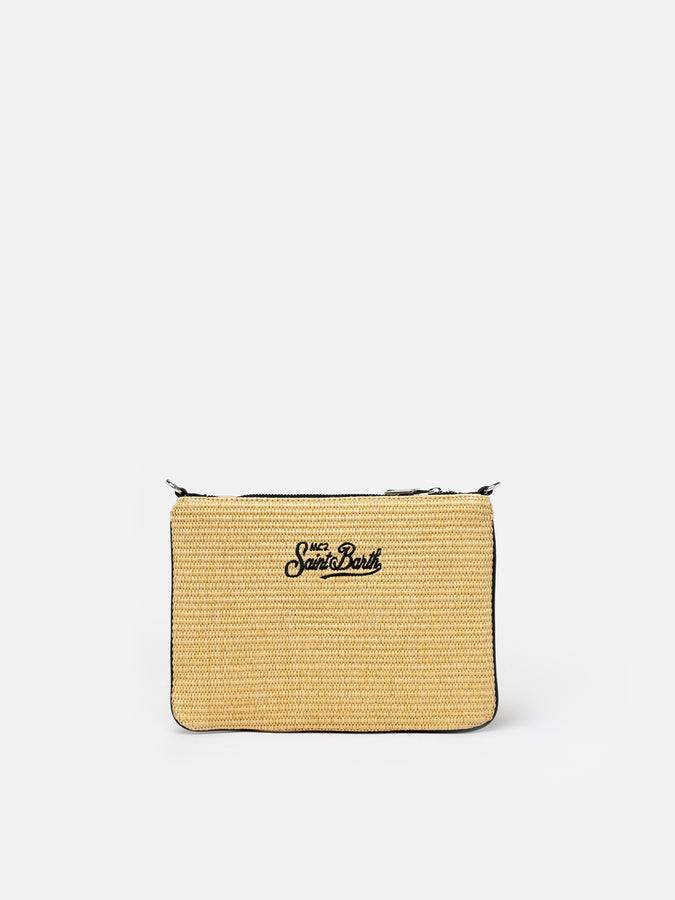 Mc2 Saint Barth Pouch Parisienne In Paglia Con Ricamo Formentera