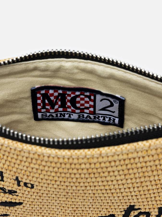Mc2 Saint Barth Pouch Parisienne In Paglia Con Ricamo Formentera