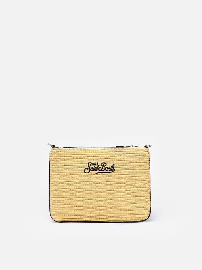 Mc2 Saint Barth Pouch Parisienne In Paglia Con Ricamo Forte Dei Marmi