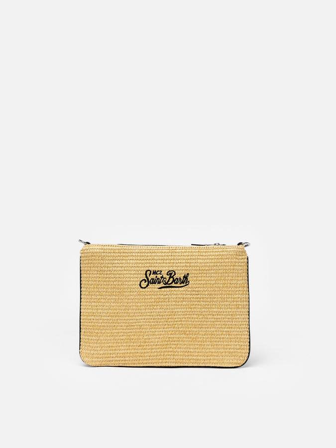 Mc2 Saint Barth Pouch Parisienne In Paglia Con Ricamo Miami