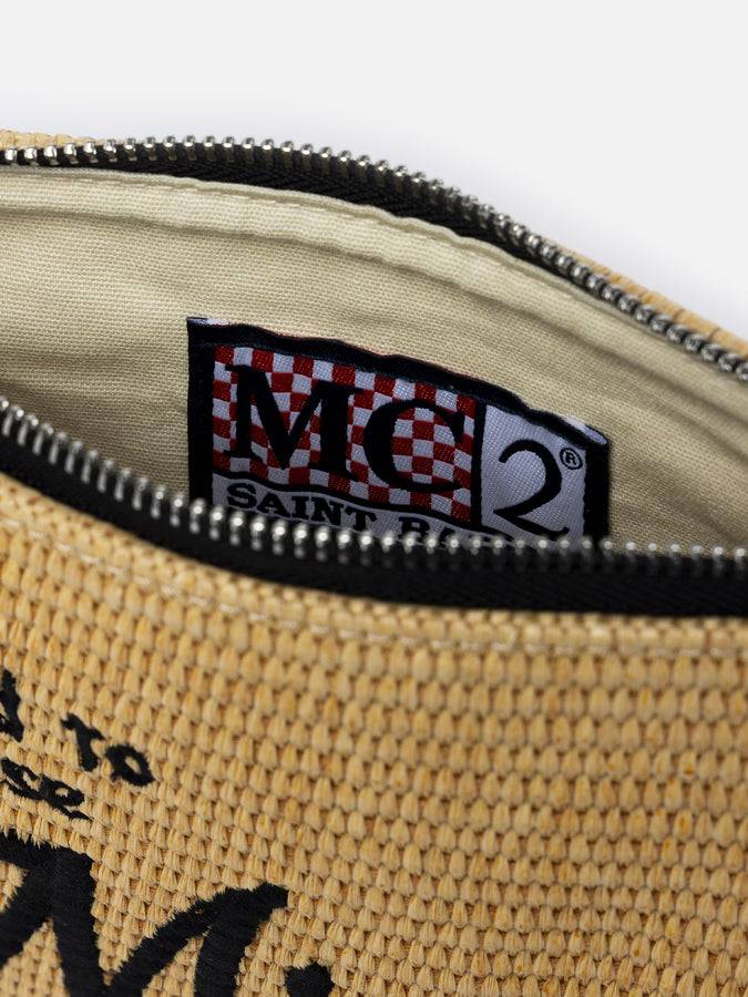 Mc2 Saint Barth Pouch Parisienne In Paglia Con Ricamo Miami