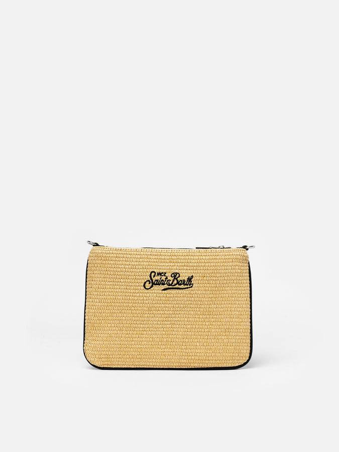 Mc2 Saint Barth Pouch Parisienne In Paglia Con Ricamo Mykonos