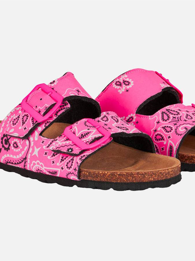 Mc2 Saint Barth Sandali Da Donna Con Stampa Bandana Rosa