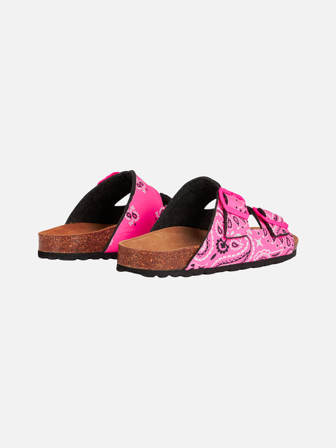 Mc2 Saint Barth Sandali Da Donna Con Stampa Bandana Rosa
