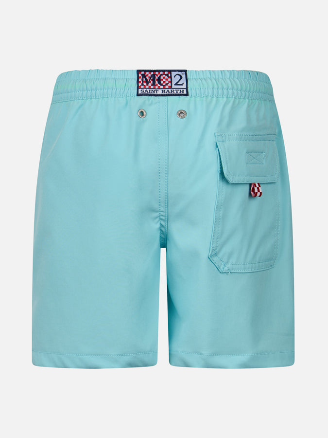 Mc2 Saint Barth Shorts Da Bagno Bambino Comfort Con Ricamo King Of The Beach