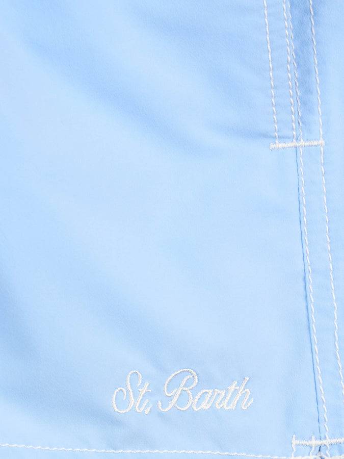 Mc2 Saint Barth Shorts Da Bagno Di Media Lunghezza Da Bambino Color Block Patmos Jr