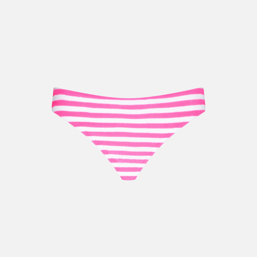 Mc2 Saint Barth Slip Da Bagno Da Bambina A Righe Rosa E Bianche