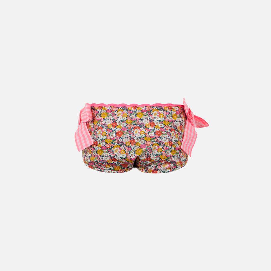 Mc2 Saint Barth Slip Da Bagno Da Bambina Con Fantasia Fiori Multicolore