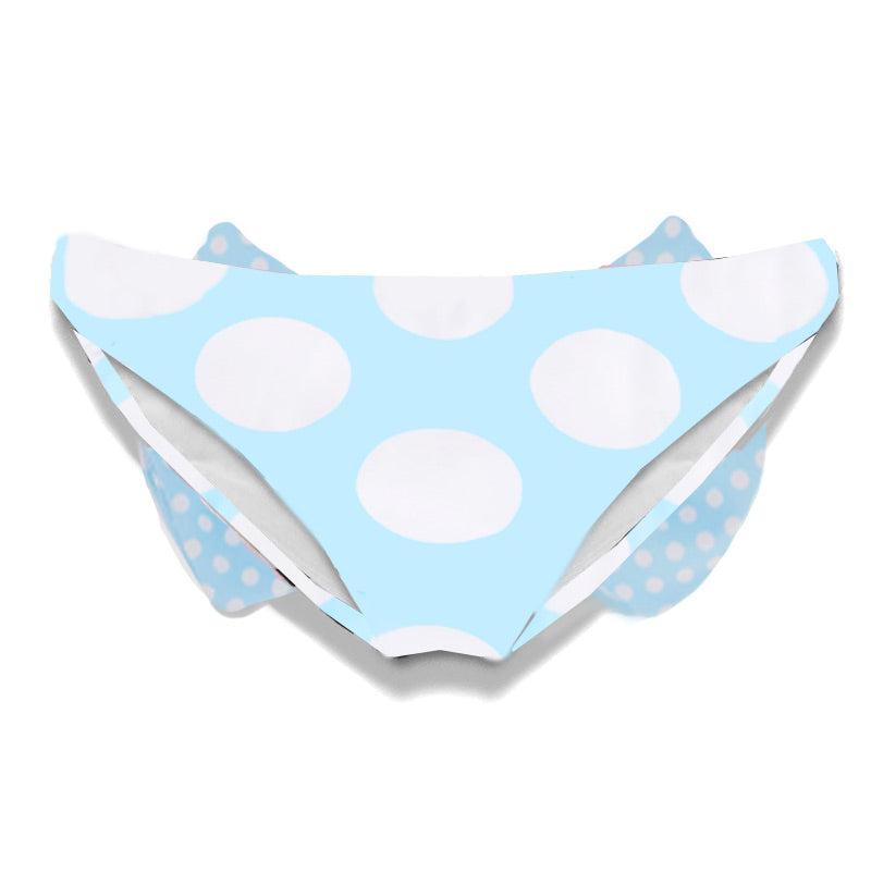 Mc2 Saint Barth Slip Da Bagno Da Bambina Con Fiocco Azzurro