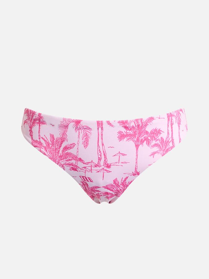 Mc2 Saint Barth Slip Da Bagno Da Bambina Con Fiocco E Stampa Toile De Jouy