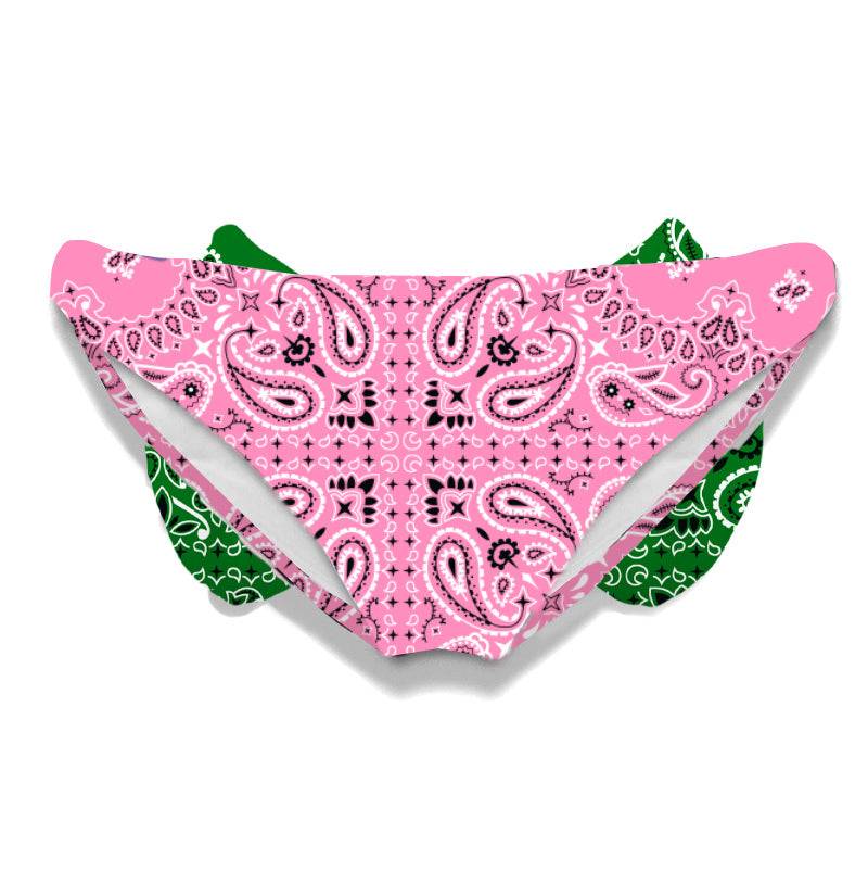 Mc2 Saint Barth Slip Da Bagno Da Bambina Con Stampa Bandana