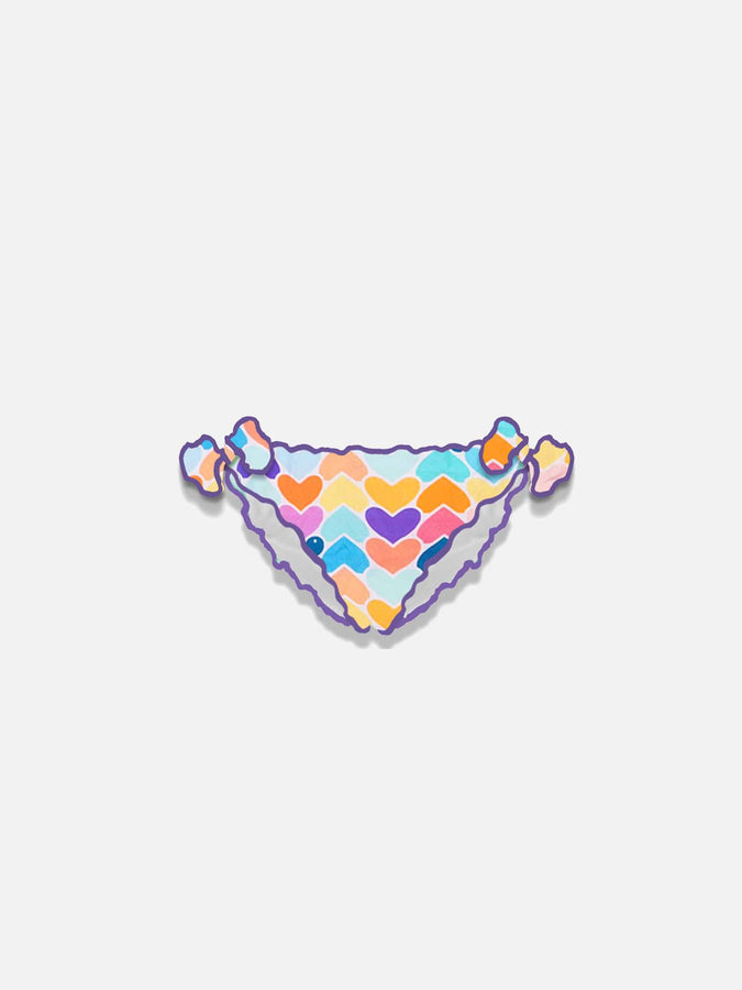 Mc2 Saint Barth Slip da bagno da bambina con stampa cuori
