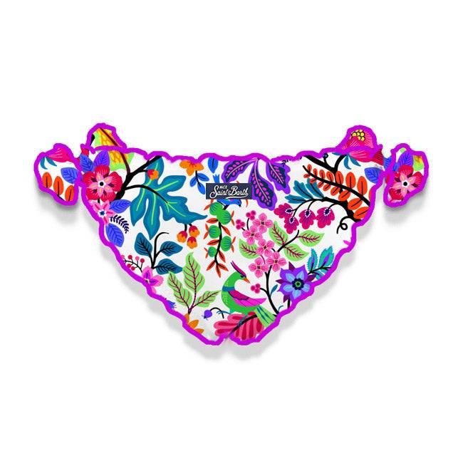 Mc2 Saint Barth Slip Da Bagno Da Bambina Con Stampa Fiori