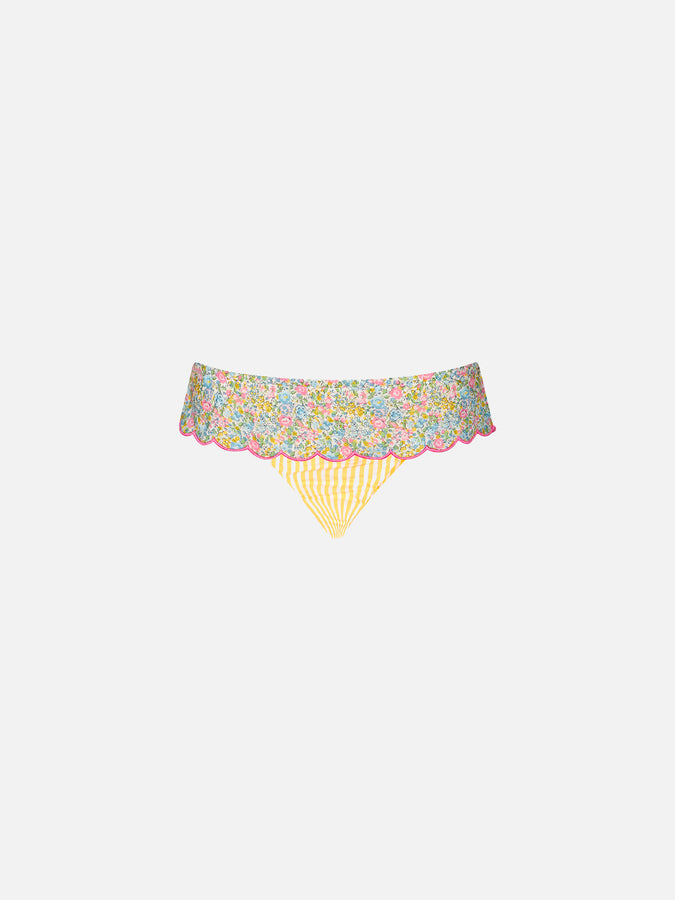 Mc2 Saint Barth Slip da bagno da bambina con stampa Liberty | EDIZIONE SPECIALE LIBERTY