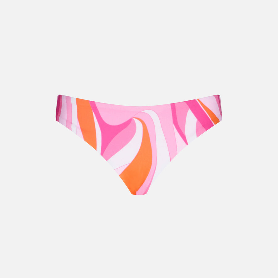 Mc2 Saint Barth Slip Da Bagno Da Bambina Con Stampa Onde Multicolore