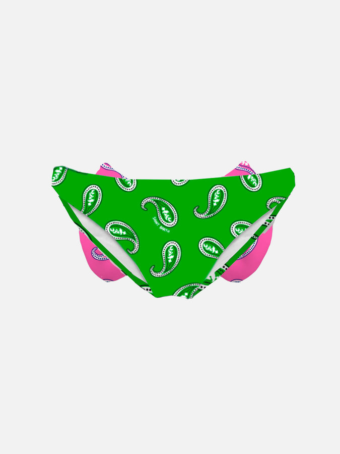 Mc2 Saint Barth Slip Da Bagno Da Bambina Con Stampa Paisley