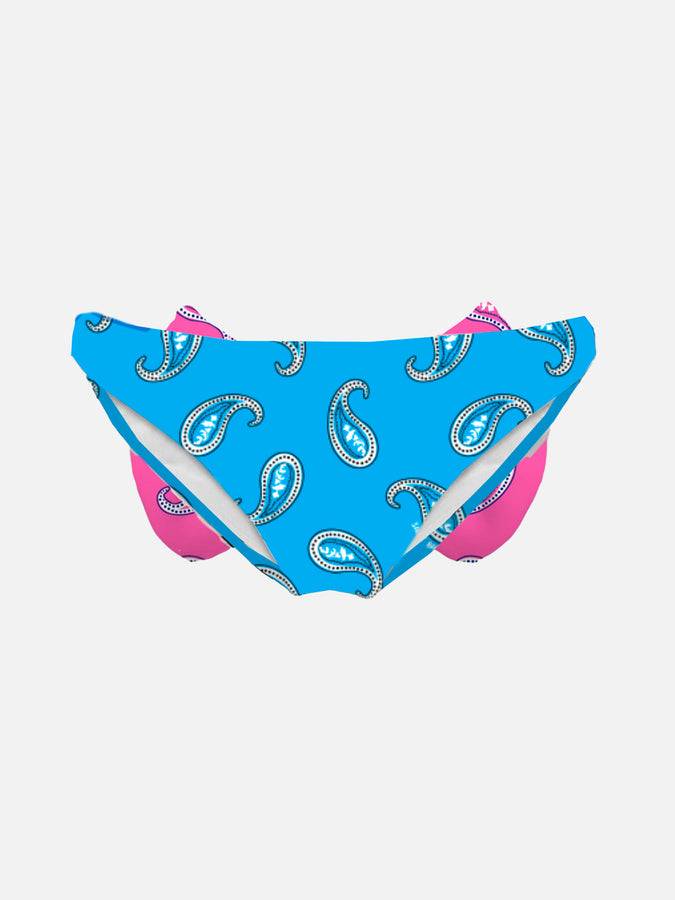 Mc2 Saint Barth Slip Da Bagno Da Bambina Con Stampa Paisley