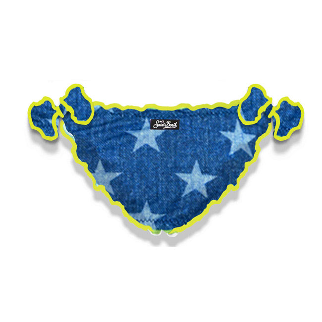 Mc2 Saint Barth Slip Da Bagno Da Bambina Con Stampa Stelle