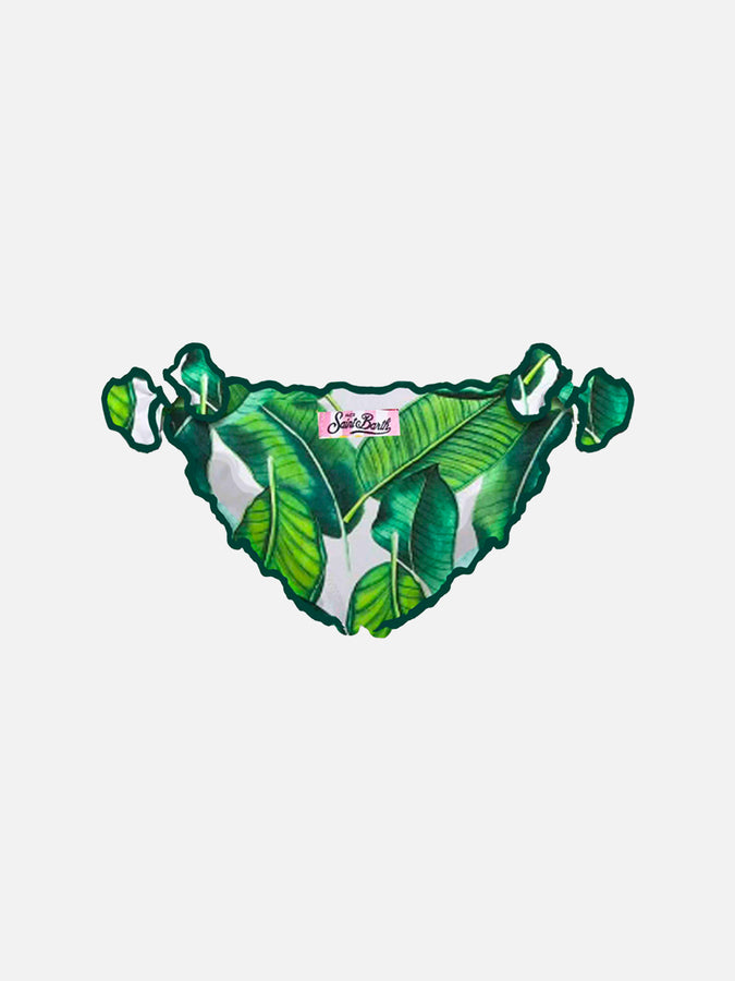 Mc2 Saint Barth Slip Da Bagno Da Bambina Con Stampa Tropicale