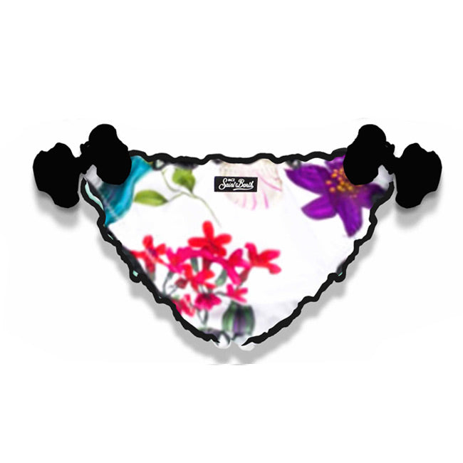 Mc2 Saint Barth Slip Da Bagno Da Bambina Con Stampa Tropicale