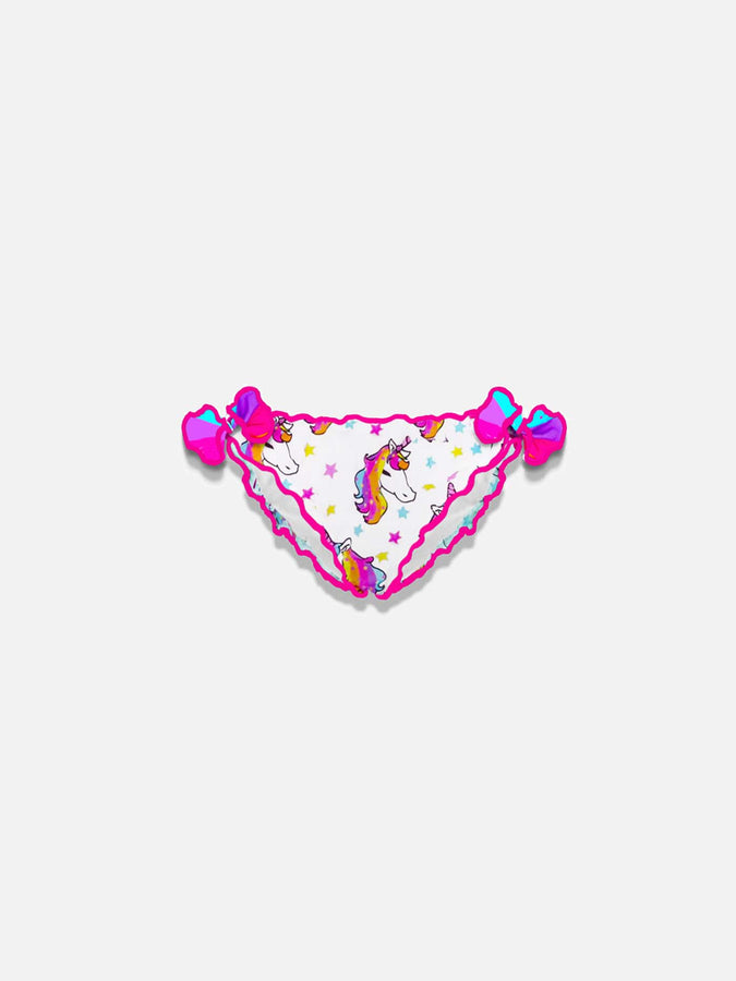 Mc2 Saint Barth Slip da bagno da bambina con stampa unicorno