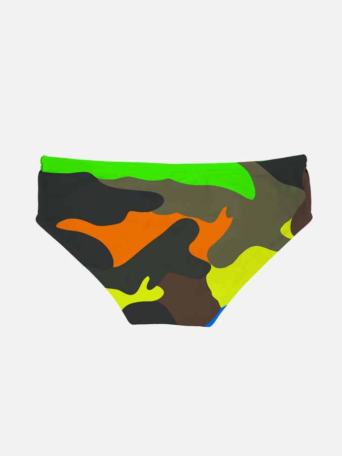 Mc2 Saint Barth Slip Da Bagno Da Bambino Con Stampa Mimetica Multicolore