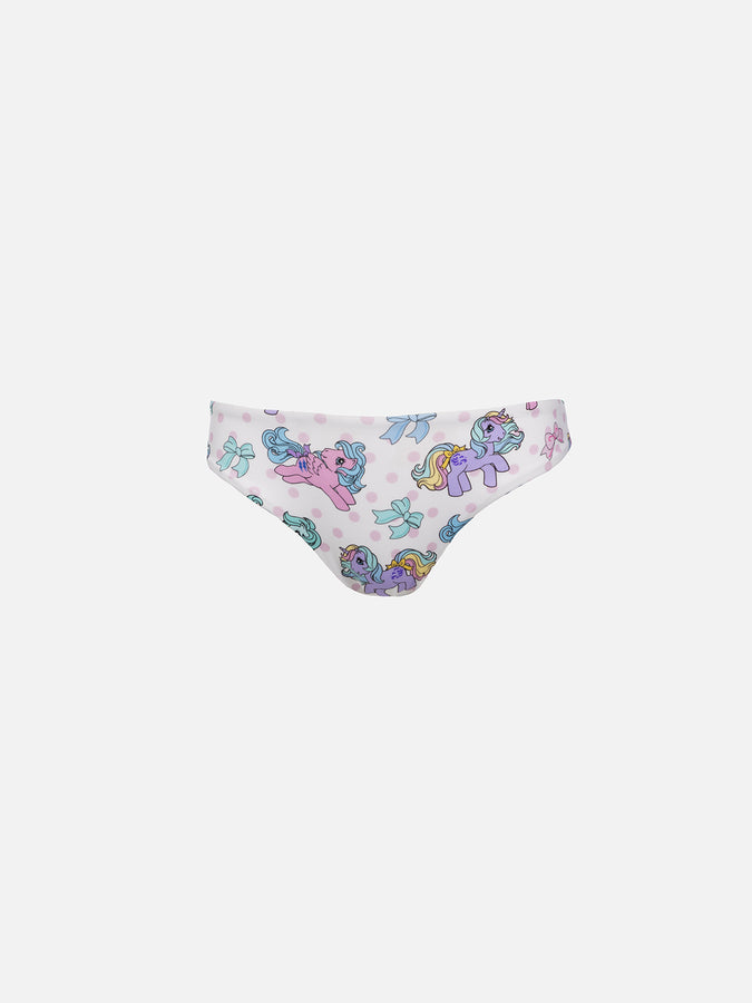 Mc2 Saint Barth Slip Mare Bambina Con Fiocco E Stampa My Little Pony | EDIZIONE SPECIALE IL MIO LITTLE PONY