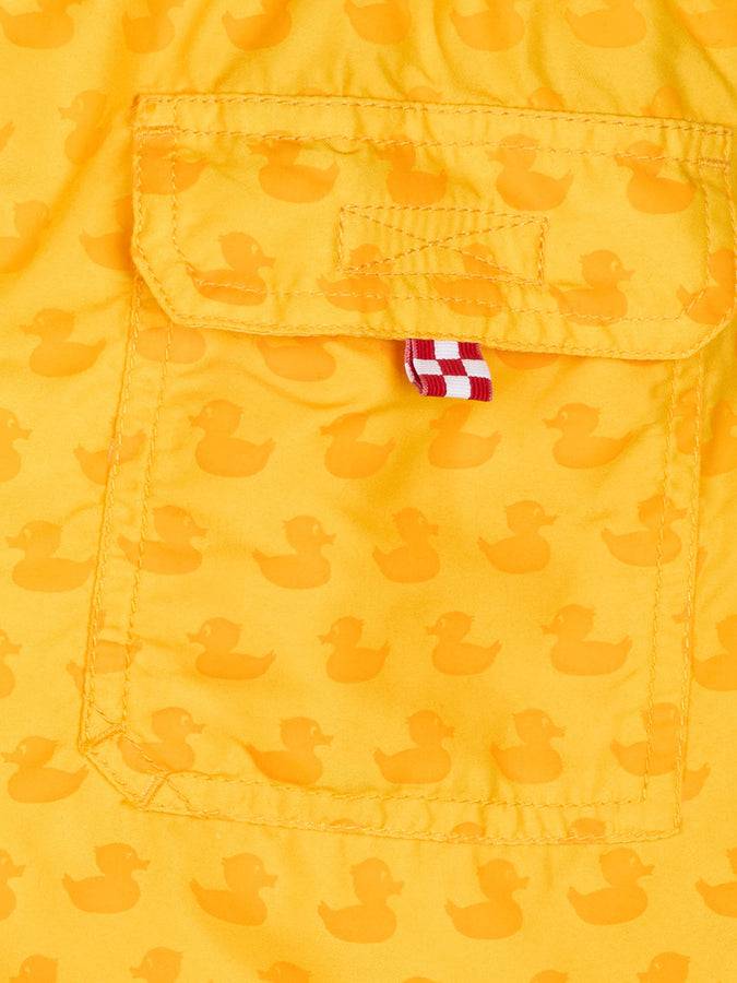 Mc2 Saint Barth Swimshort Boy With Temperature-reactive Print - Ducky Print