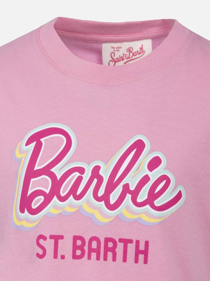 Mc2 Saint Barth T-shirt Bambina Girocollo In Jersey Di Cotone Elly Con Stampa Barbie | EDIZIONE SPECIALE BARBIE