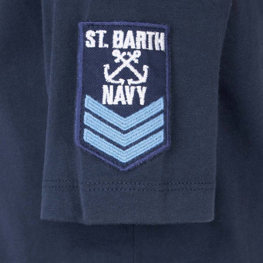 Mc2 Saint Barth T-shirt Blu Da Bambino Saint Barth Navy