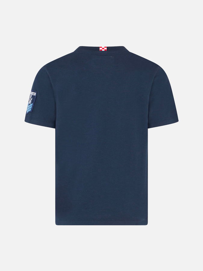 Mc2 Saint Barth T-shirt Blu Da Bambino Saint Barth Navy