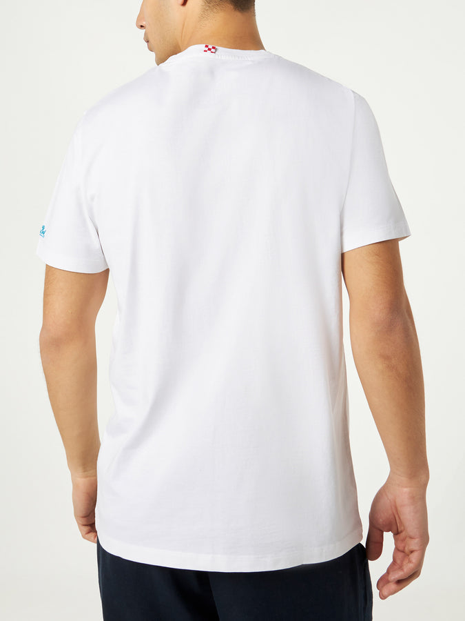 Mc2 Saint Barth T-shirt Cornetto In Cotone Con Ricamo | Algida® Edizione Speciale
