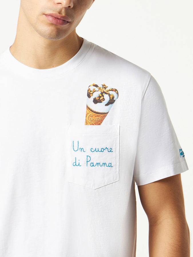 Mc2 Saint Barth T-shirt Cornetto in cotone con ricamo | Algida® Edizione Speciale