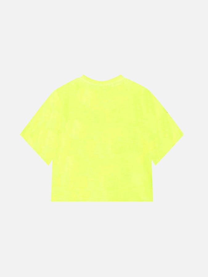 Mc2 Saint Barth T-shirt Corta Da Bambina Giallo Fluo