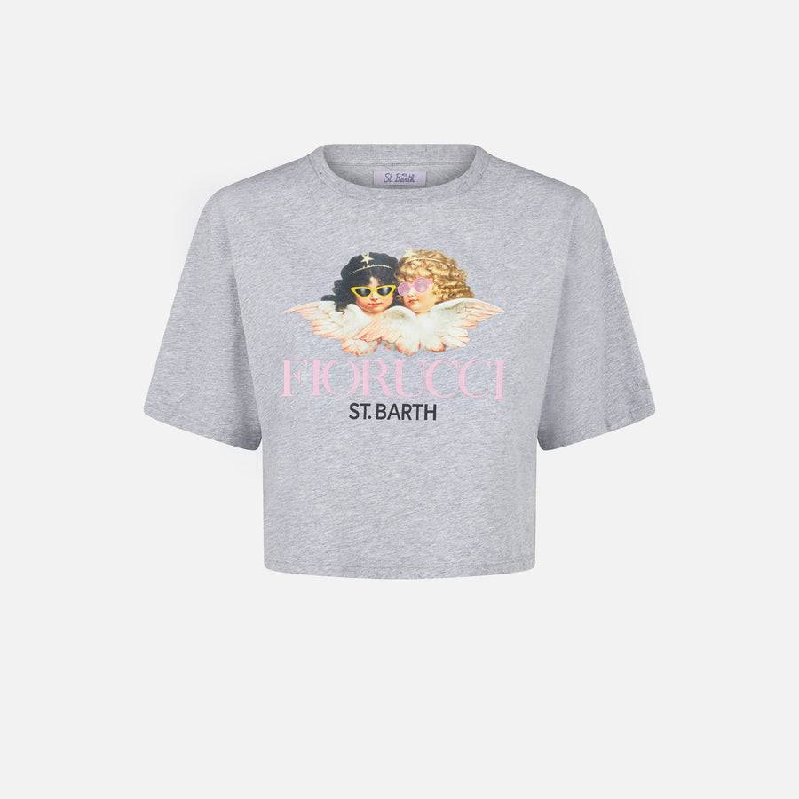 Mc2 Saint Barth T-shirt Crop Da Donna Con Stampa Angelo Fiorucci | FIORUCCI EDIZIONE SPECIALE