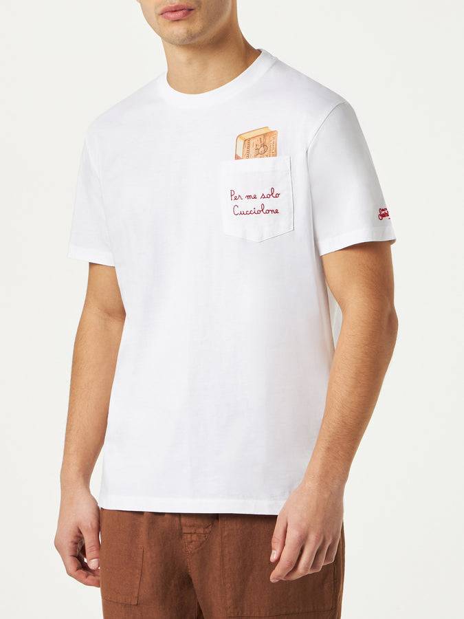 Mc2 Saint Barth T-shirt Cucciolone Da Uomo Con Ricamo| ALGIDA® EDIZIONE SPECIALE